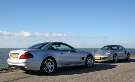 911 Turbo vs SL55 AMG