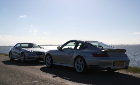 911 Turbo vs SL55 AMG
