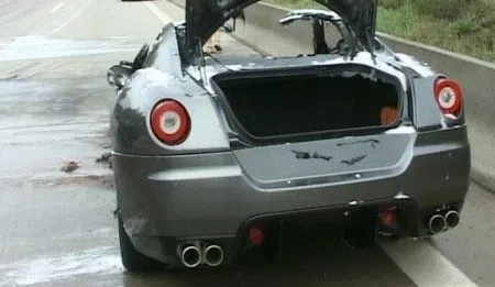 Ferrari 599 GTB Fiorano burn