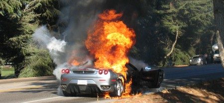 Ferrari f430 burn