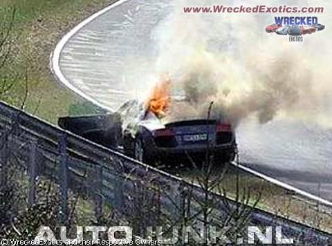 Audi R8 Engine Fire