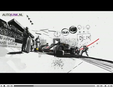 Audi Le Mans Cartoon