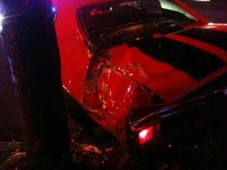 Chevy Chevelle crash Portland, Oregon. Foto: Ryan Faddis
