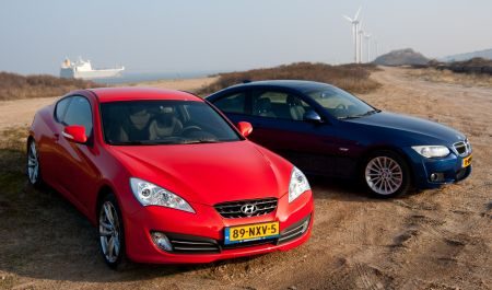 Hyundai Genesis Coupe 3.8 vs. BMW 325i