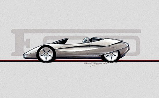 Ferrari F90 schets