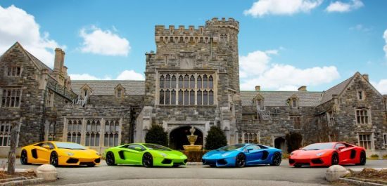 Aventador vier kleuren