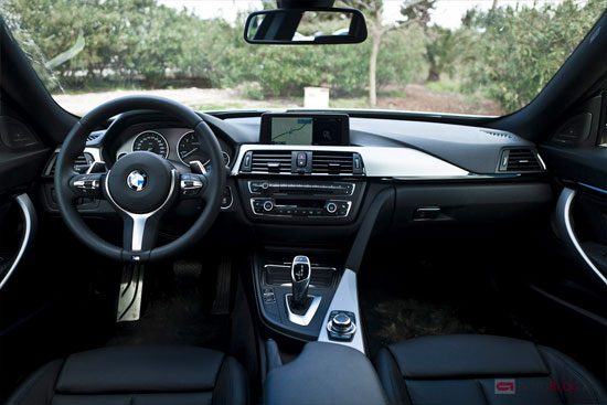 Ook prettig: het interieur van de 335i GT