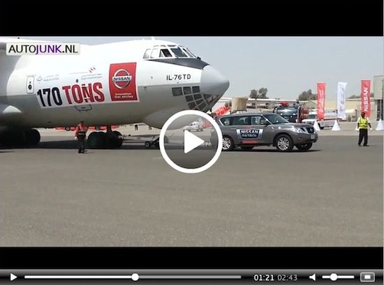 Nissan Patrol trekt een nieuw wereldrecord [video]