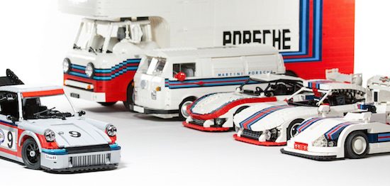 Deze set met Martini Porsche's moet LEGO op de markt brengen