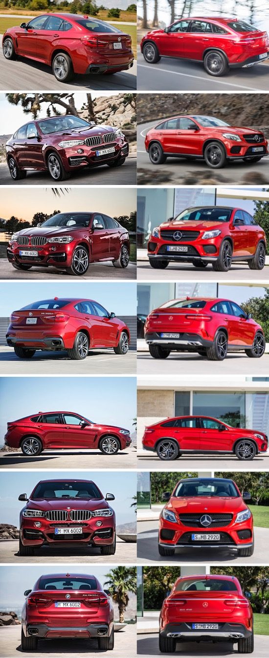 Kies maar: BMW X6 vs Mercedes GLE