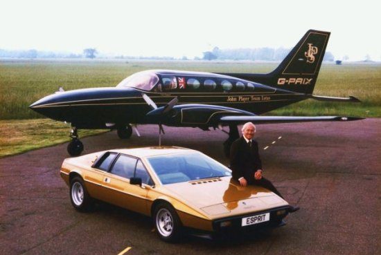 Lotus Esprit met JPS jet