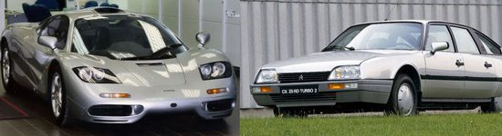 Delen de McLaren F1 en de Citroën CX hun spiegels?