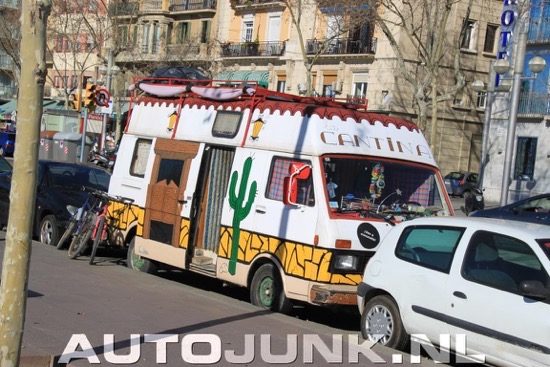 Volkswagen-camper in western-stijl