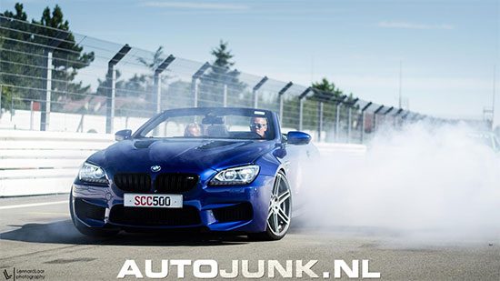 BMW M6 burnout