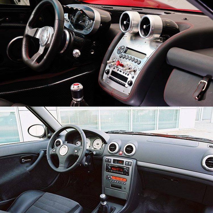Pagani Zonda vs Rover 45