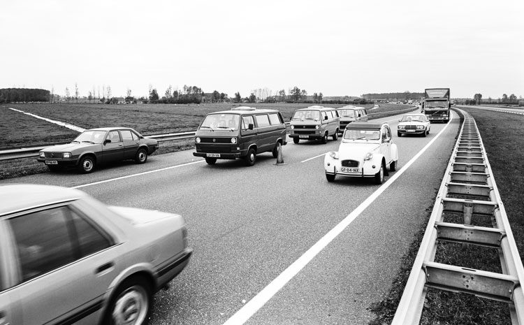 Ook vroeger was er al file