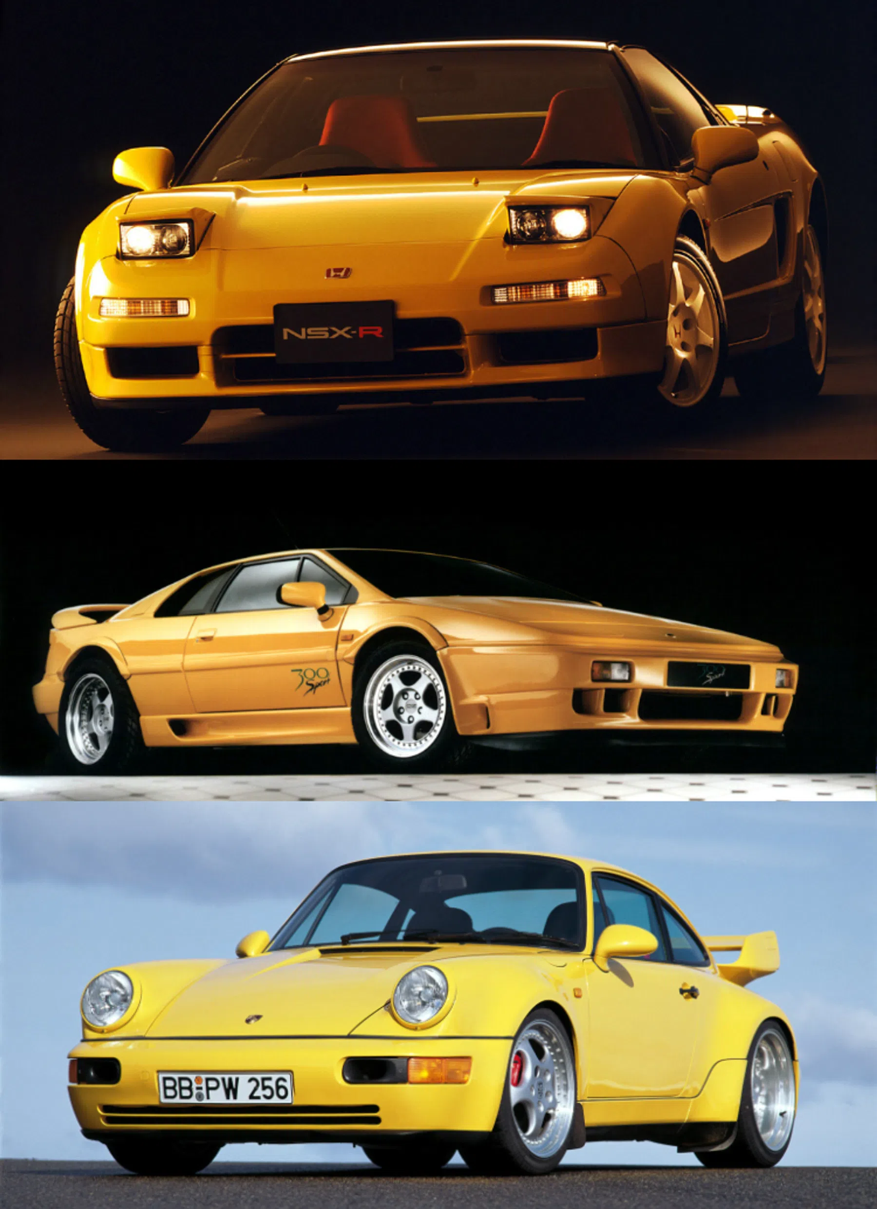 Honda, Lotus, Porsche
