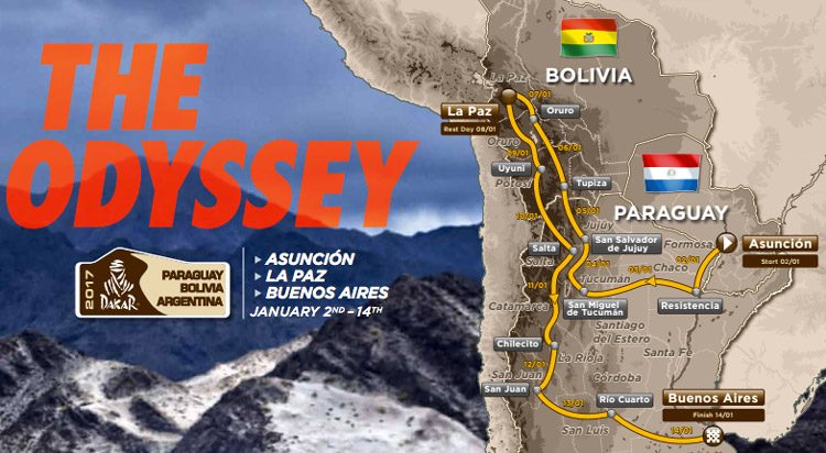 Route Dakar 2017