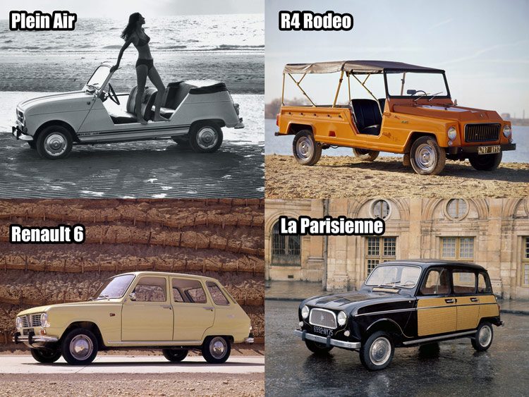 Renault 4 varianten