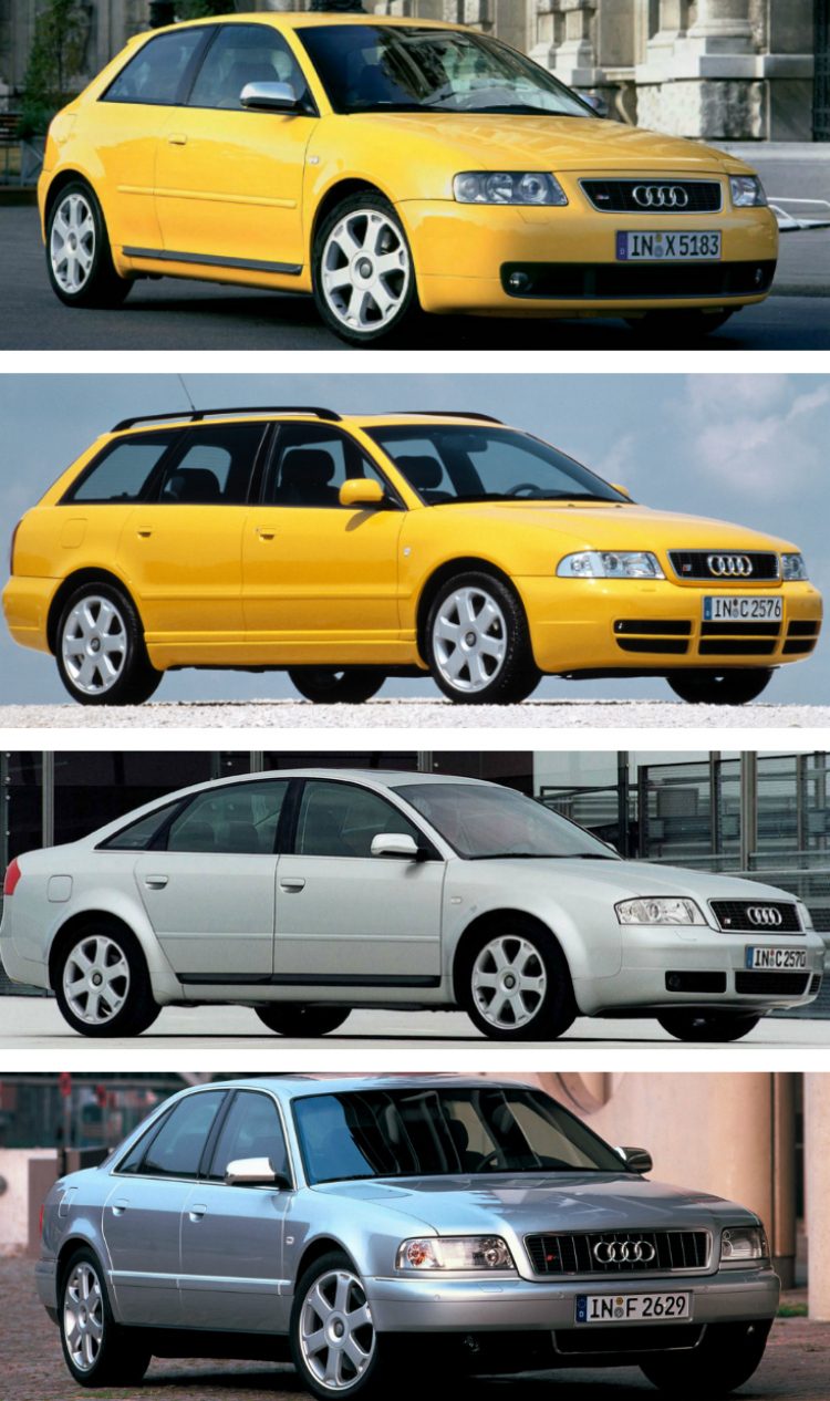 Audi S3 (8L) - S4 (B5) - S6 (C5) - S8 (D2) 