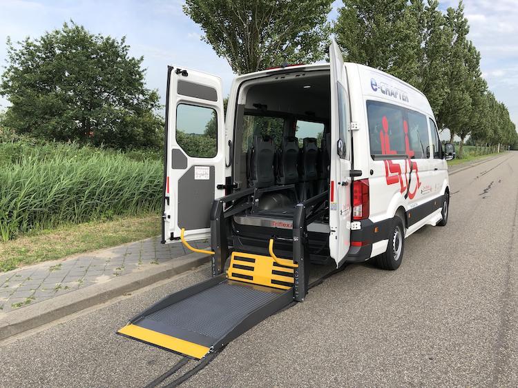Volkswagen e-Crafter met plaats voor rolstoelen