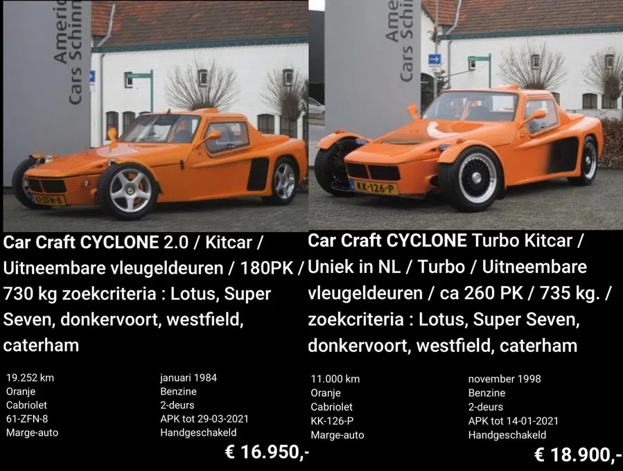 zeldzame Car Craft Cyclone