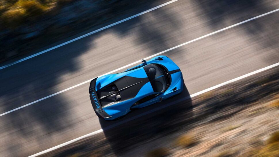 Bovenkant Bugatti Chiron Pur Sport