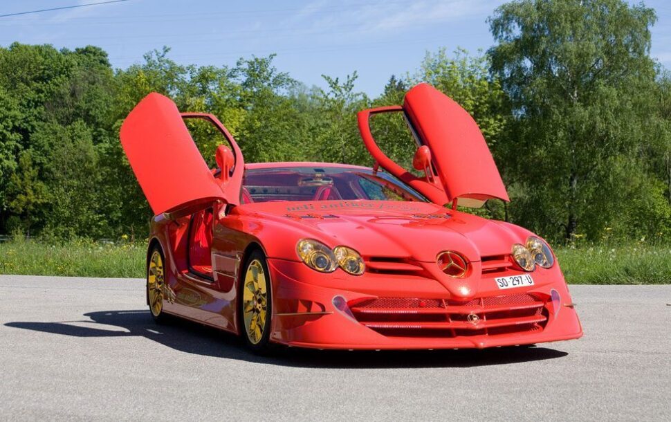 De SLR McLaren Gold Dream, een voorbeeld van extreme auto's