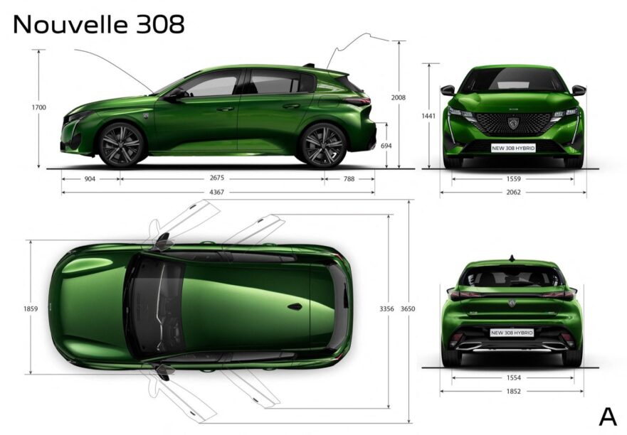 Nieuwe 308 Peugeot