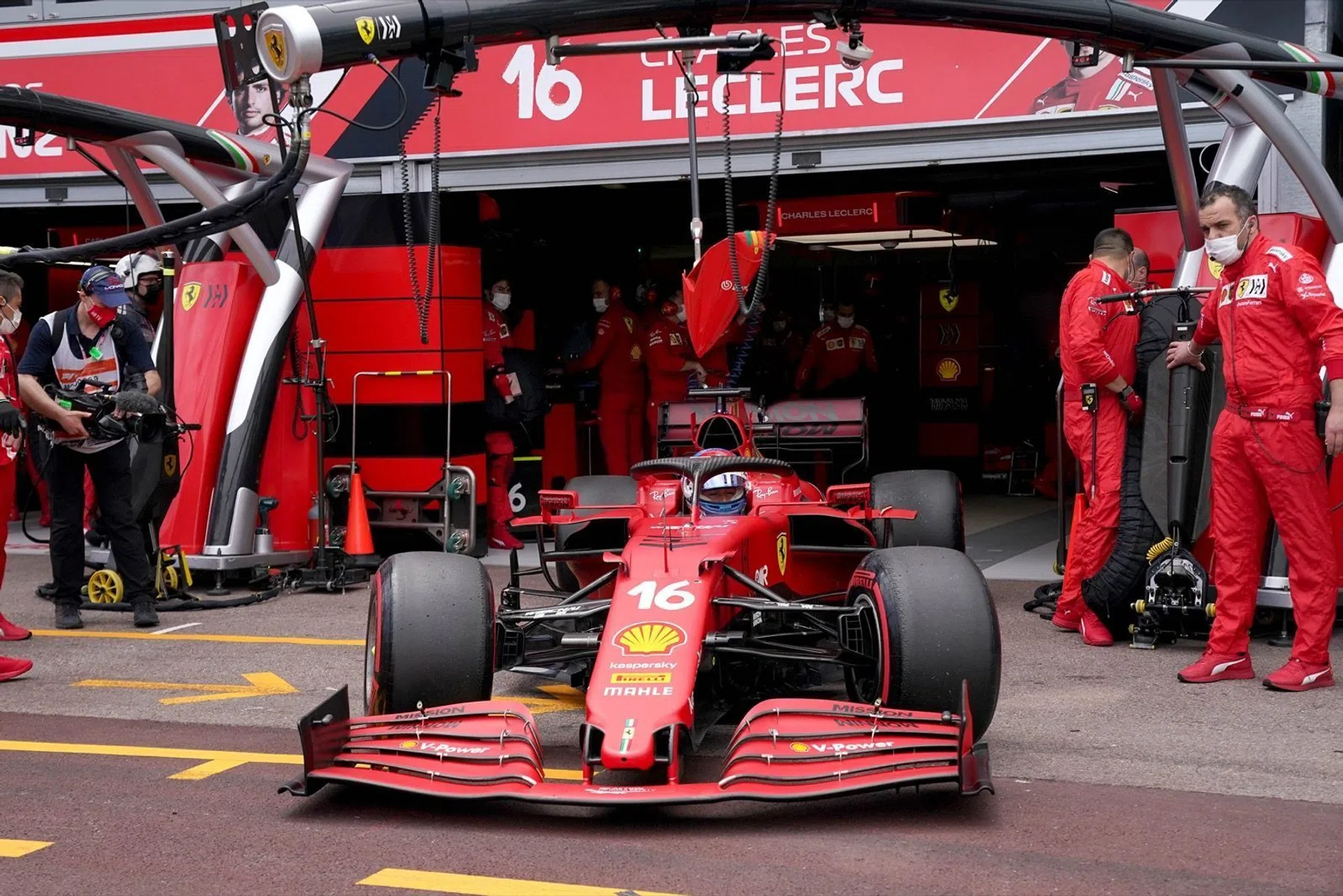 Leclerc niet van start