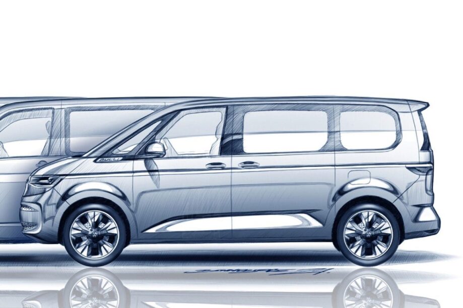 Schetsen Volkswagen Multivan