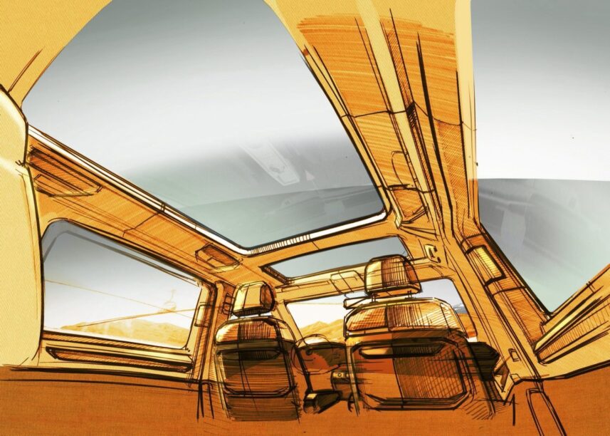 Schetsen Volkswagen Multivan