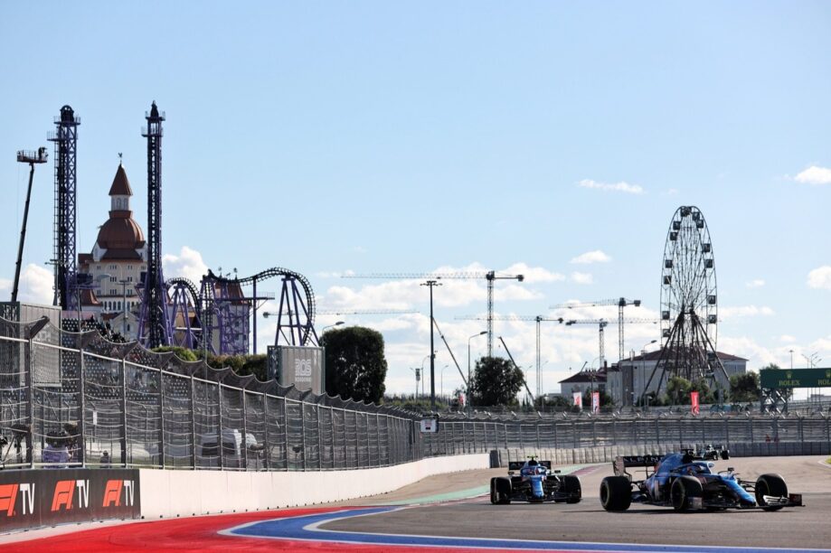 Stand na GP Rusland 2021