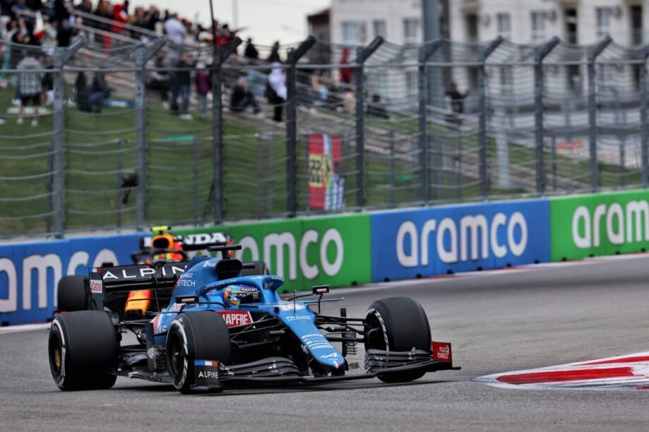 Stand na GP Rusland 2021