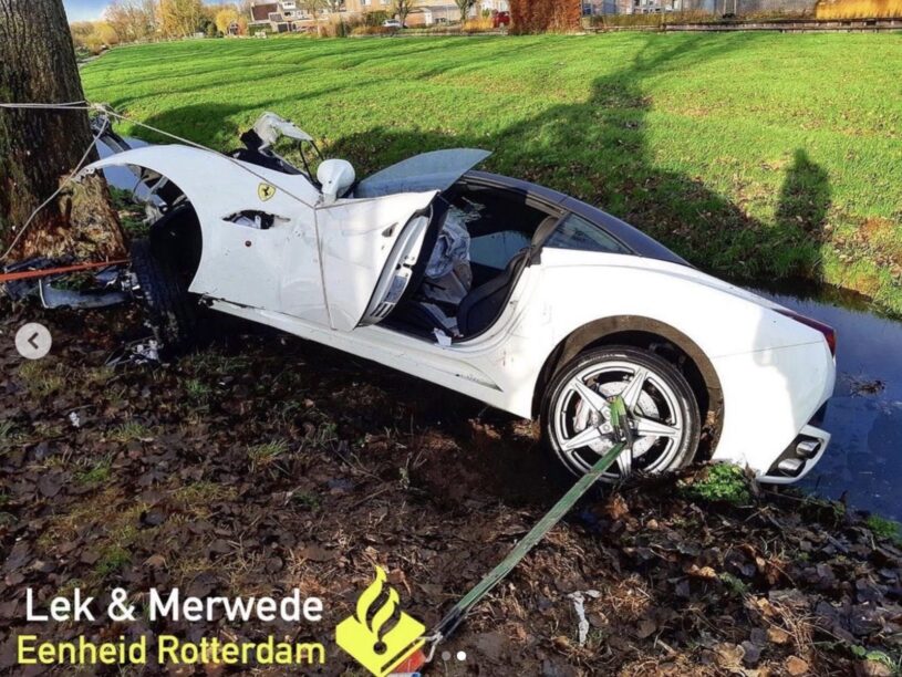 Ferrari crasht
