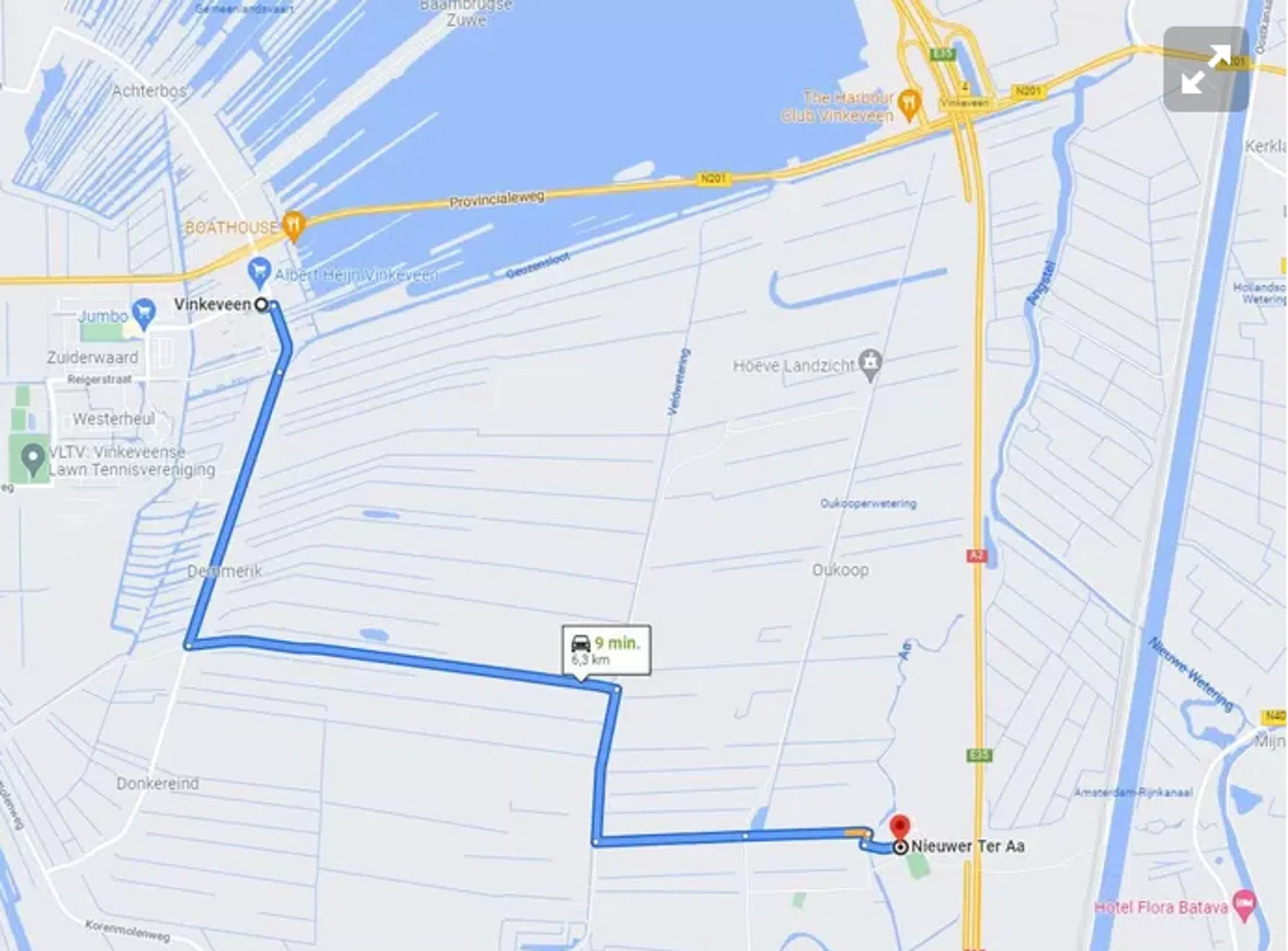 Snelweg A2 verdwenen