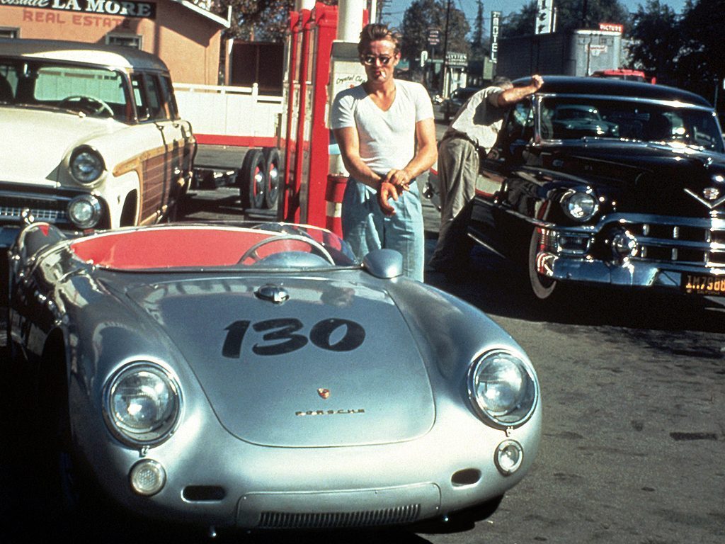 Driemaal Porsche 550 Spyder