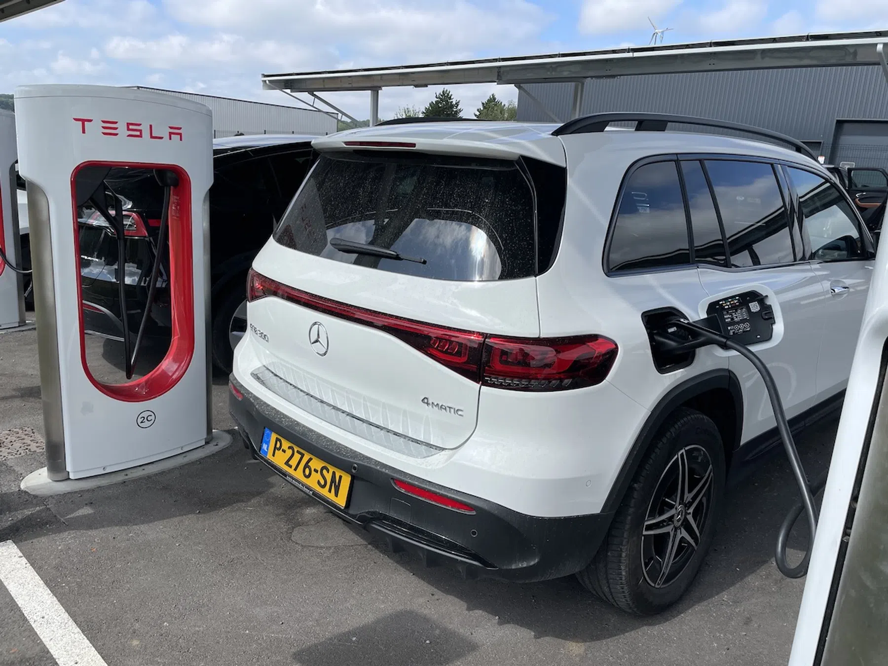Tesla superchargers