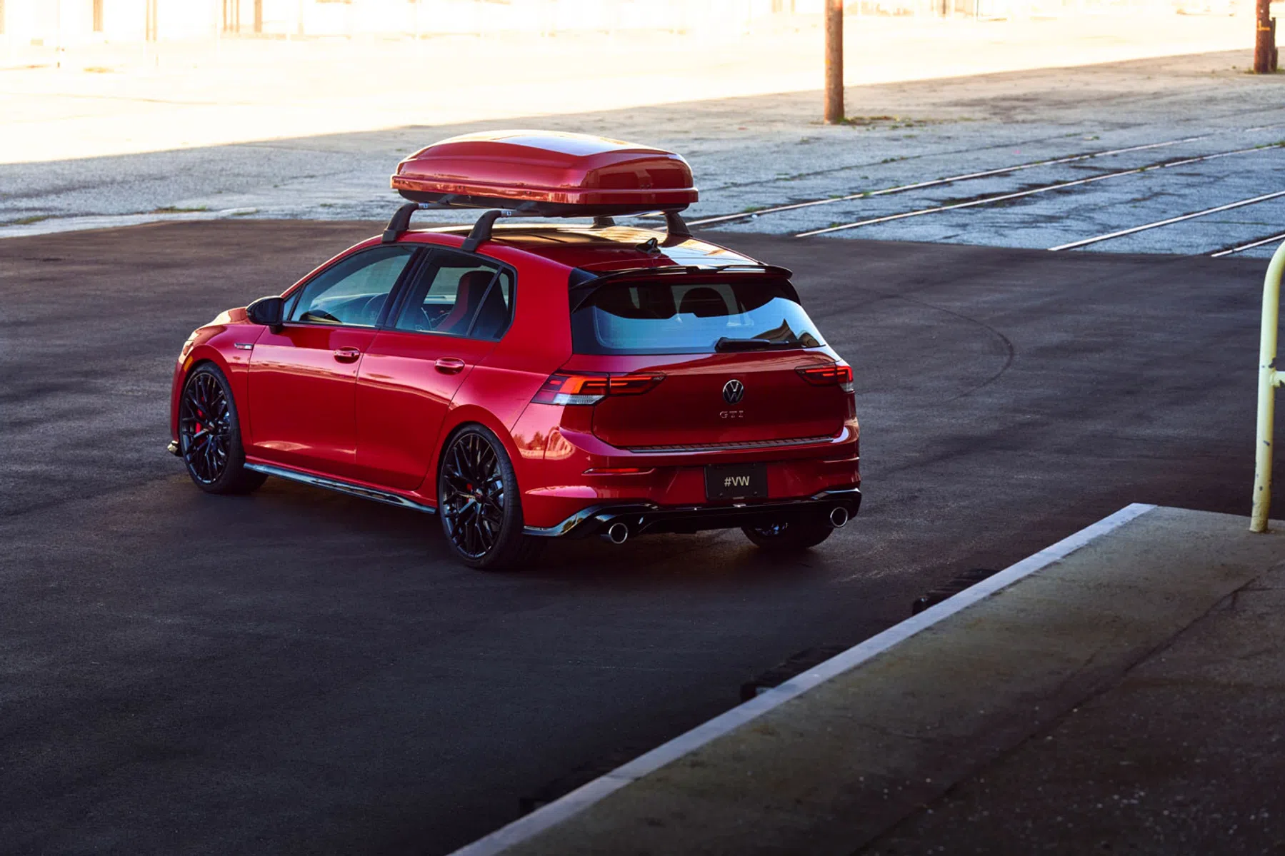 Golf GTI met dakkoffer