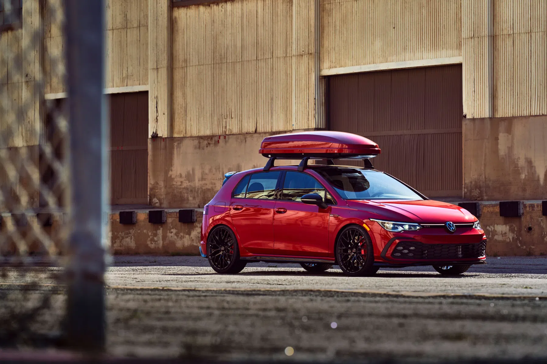 Golf GTI met dakkoffer