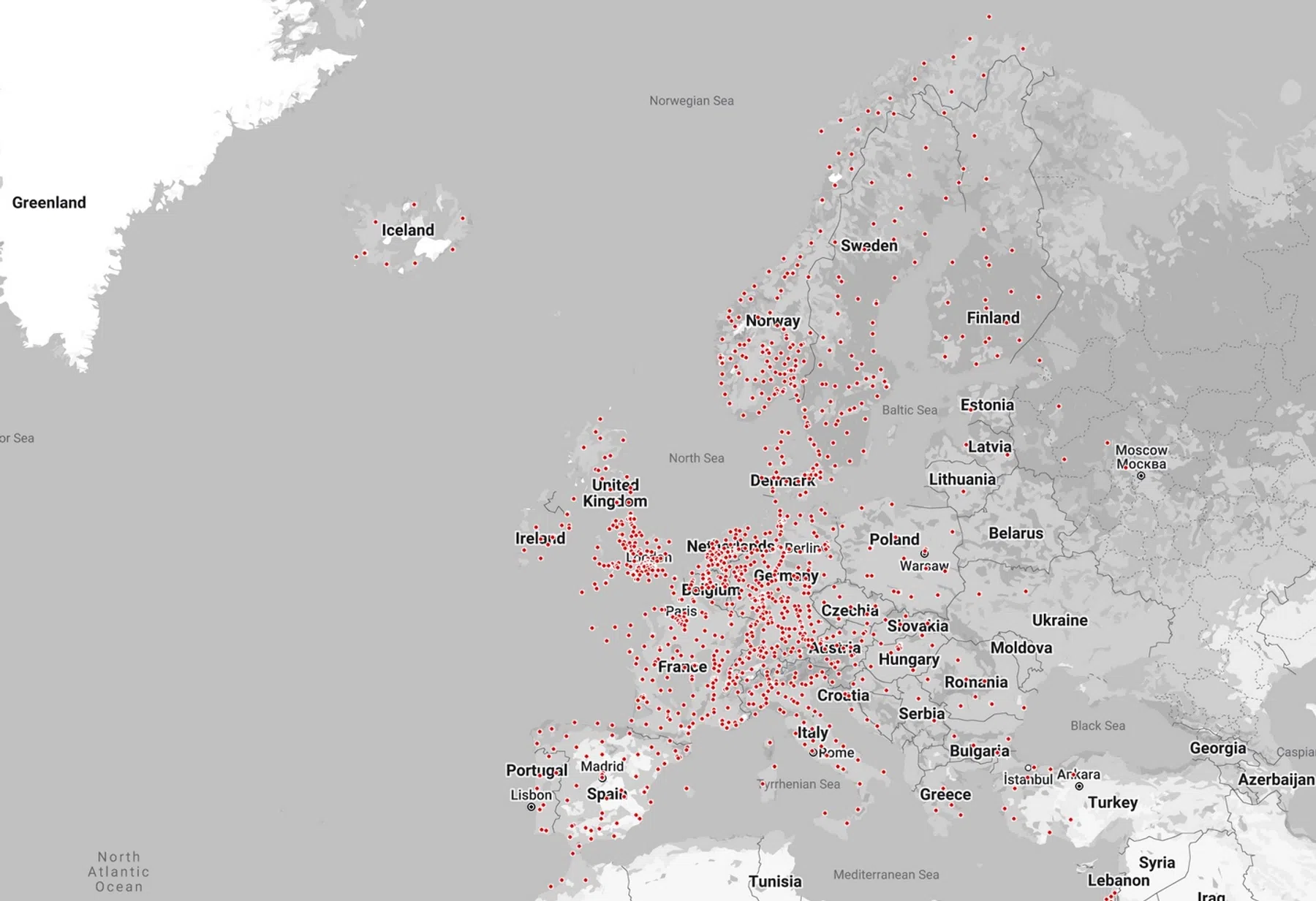 Tesla superchargers