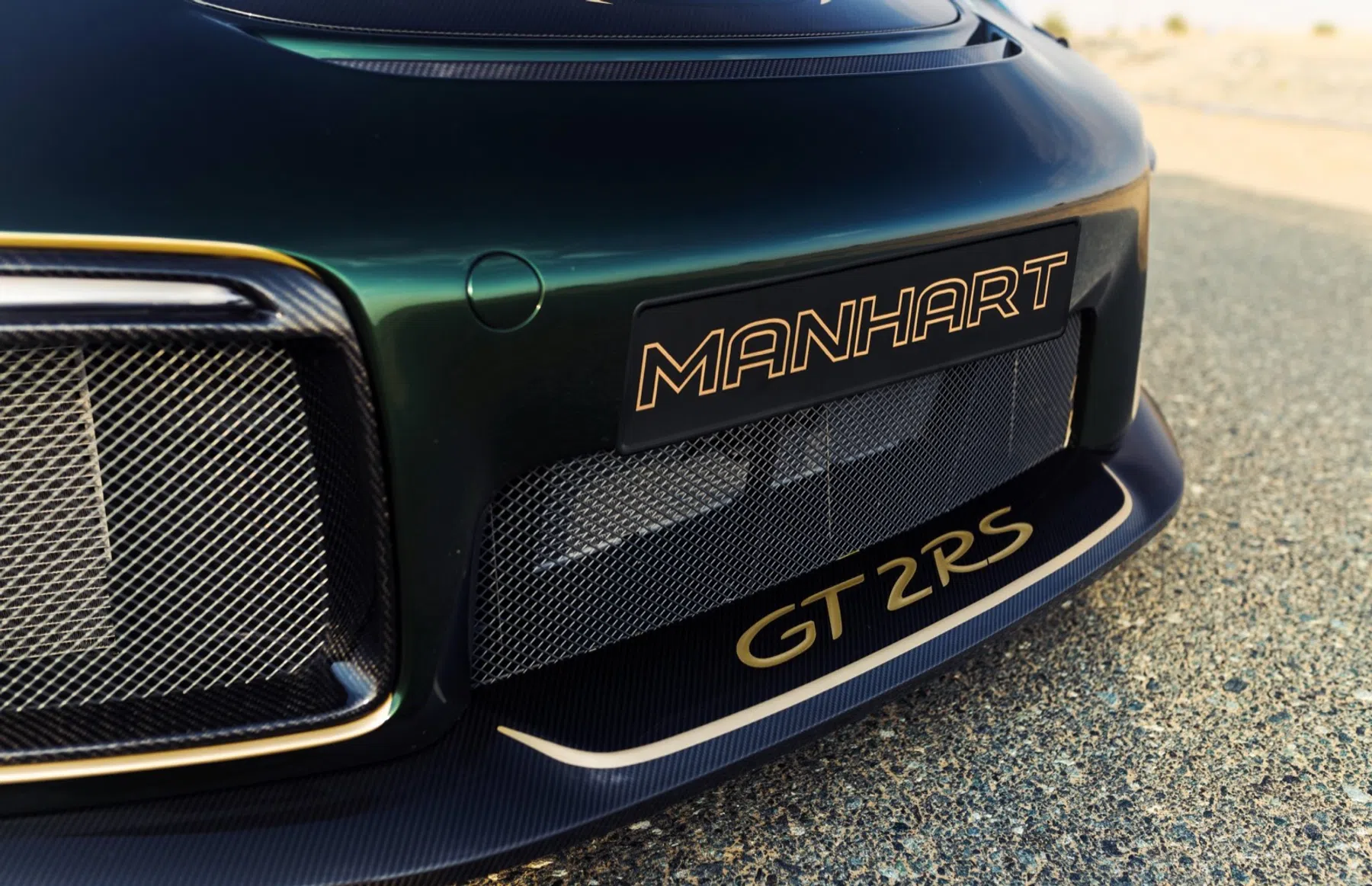 donkergroene 911 GT2 RS
