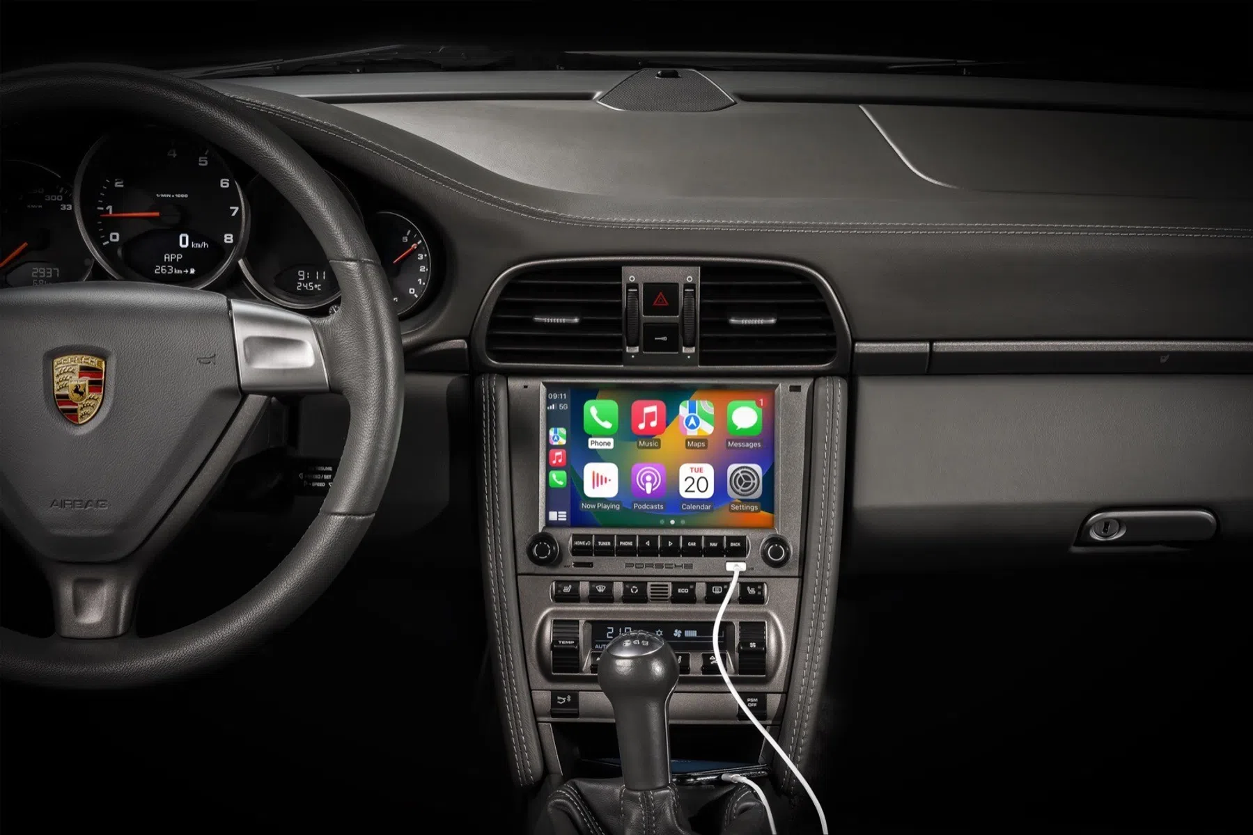 oude Porsche Apple CarPlay