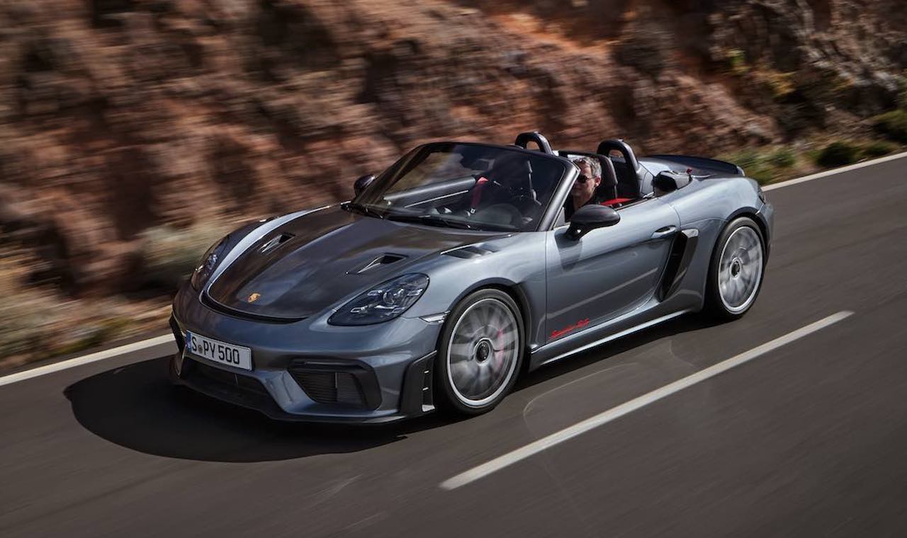 Porsche 718 Spyder RS: 9.000 tpm met open dak