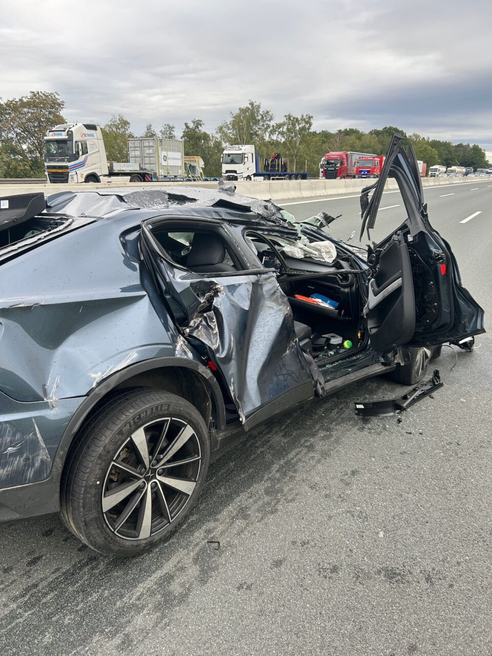 Ferrari 12Cilindri crash