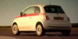 Fiat 500 door de bocht