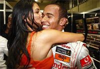 Lewis Hamilton en Nicole Scherzinger 