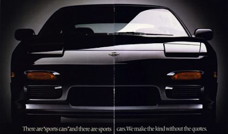 Nissan 200SX S13 sports car ad