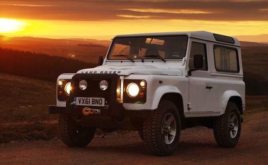Land Rover Defender sundown