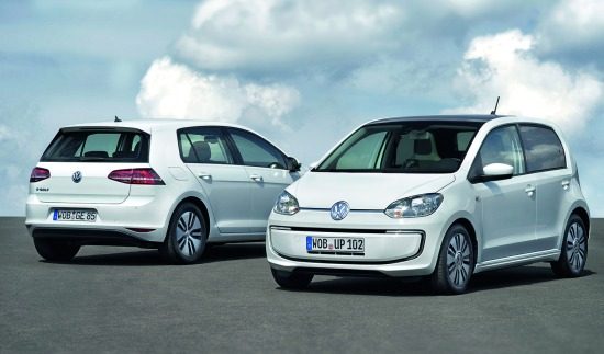 Elektrische VW Golf en Up